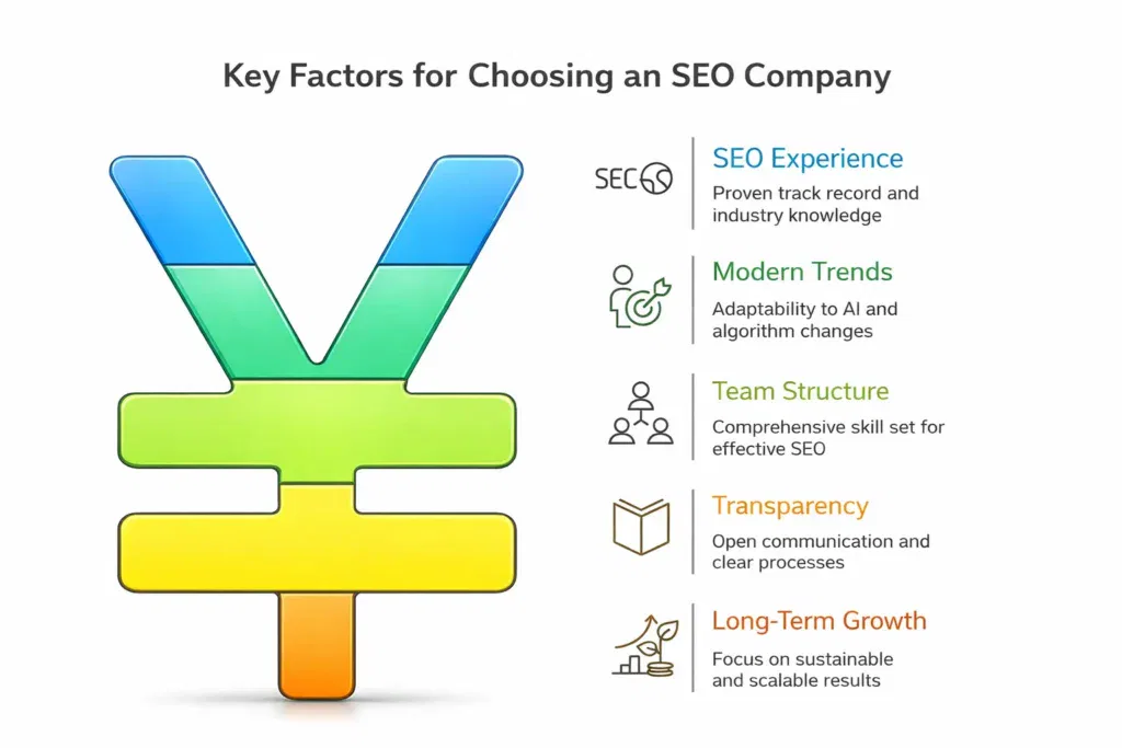 Key factors for choosing a seo company