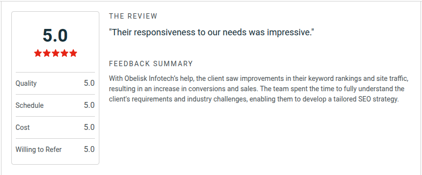 SEO company reviews