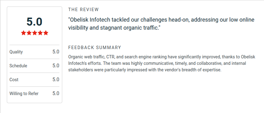 SEO company reviews