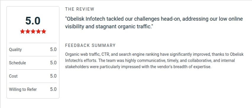 SEO company reviews